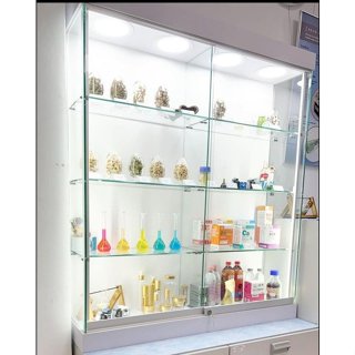 全一LED高亮度公仔櫃、燈條玻璃櫃、玻璃展示櫃、手機櫃、公仔櫃、燈條玻璃櫥櫃.模型櫃,眼鏡櫃,樣品櫃、精品櫃 三面全玻璃