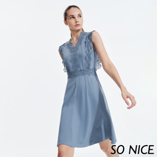 SO NICE【特惠】造型蕾絲洋裝｜都會時尚女裝【75234039】