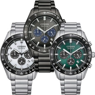 CITIZEN 星辰 賽車風格 光動能 三眼計時手錶 CA4677-50H/CA4674-58A/CA4674-58X