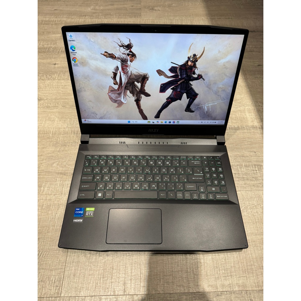 MSI 電競筆電 GF66 12UDOK I7-12700H 16G RTX3050TI 二手筆電 遊戲筆電 ROG