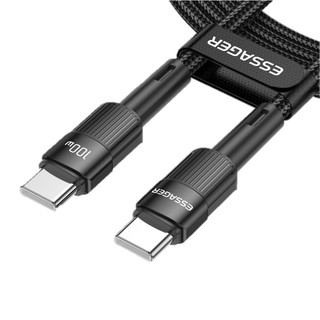 Essager 星馳C-C 100W數據線 0.5m/1m/2m/3m 黑色/藍色