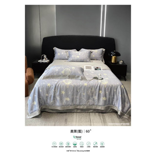 60支百分之百天絲棉／貴族般的頂級享受／澳萊／雙人.加大／冬夏兩用被床包組／獨立筒床墊可用／免運／雅的寢具 板橋店