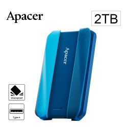 (聊聊享優惠) Apacer宇瞻AC533 2TB USB3.2 Gen1 2.5吋防護型行動硬碟-藍(臺灣本島免運費)