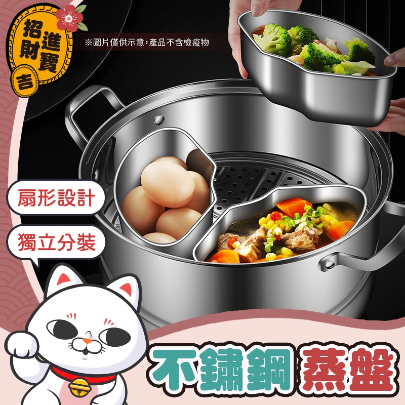 [強力黏性] 不鏽鋼扇形蒸盤 蒸盤 蒸盤蒸盒 蒸盒 電飯煲蒸碗 蒸盒 餐盒 飯盒 扇型蒸盤 不銹鋼扇形蒸盤