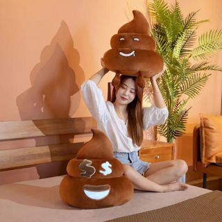 【聚可愛】便便抱枕 搞笑大便粑粑抱枕 狗屎玩偶公仔抱枕 創意搞怪 生日禮物 可愛抱枕 床頭靠枕 陪睡枕頭