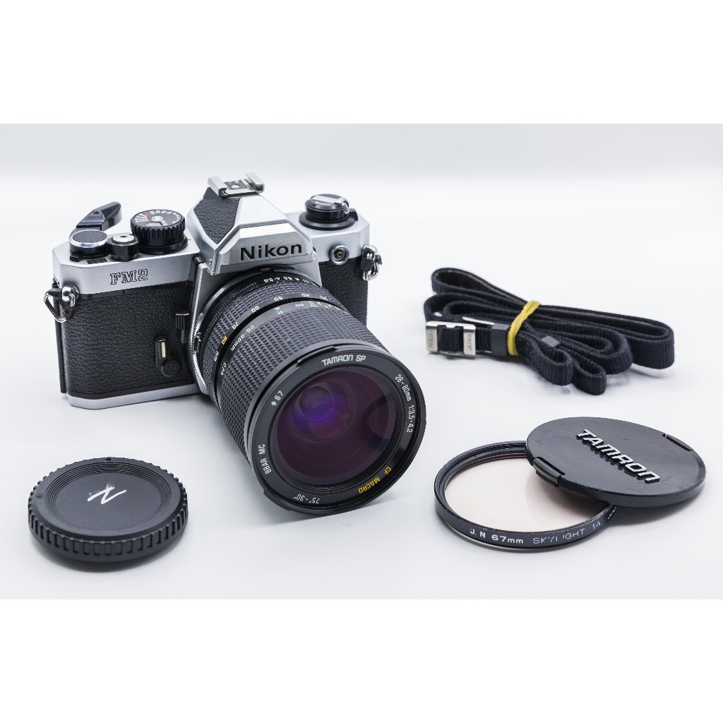 二手新中古:經典Nikon FM2+TAMRON SP 28-80mm F3.5~4.2 有近拍 135底片機9.5成新