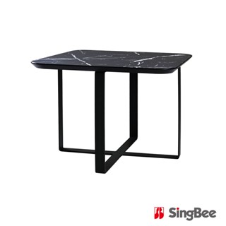 【SingBee 欣美】石紋方型雙層茶几CT1260S(子母茶几 咖啡桌 客廳桌 桌子 茶几)