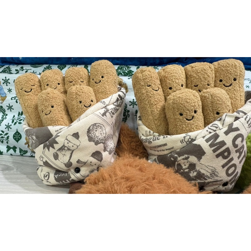 (全新代購現貨) 英國代購 倫敦限定 Jellycat 炸魚薯條系列 毛絨玩具 玩偶