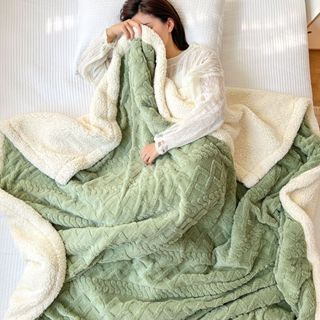 塔芙絨雙層毛毯 加厚沙發辦公室午睡毯 空調毯 羊羔毯 毛毯 塔芙絨毯 雙層加厚 保暖毯 法蘭絨 毯子 法萊絨 牛奶絨蓋毯