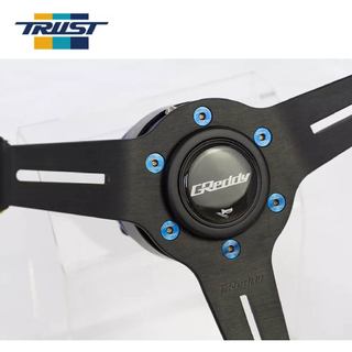 【PP保勁國際】日本原裝 TRUST GReddy M5x12mm方向盤鈦螺絲 方向盤螺絲 平頭 螺絲 彩鈦色 黑色