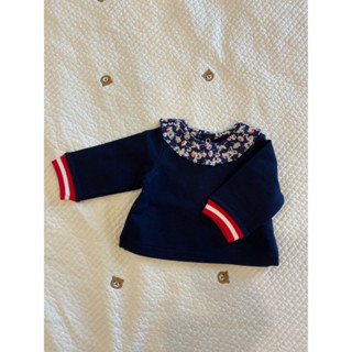 全新童裝 法國專櫃童裝品牌 Jacadi Paris 衛衣6m/67cm/寶寶服飾 內刷毛 保暖服飾zu020