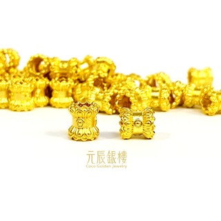 黃金蓮花桶珠 蓮花 中國風 黃金手串 元辰銀樓 蓮花桶珠 復古風 古色古香 黃金 元寶蓮花 金元寶 蓮花 桶珠 黃金桶珠