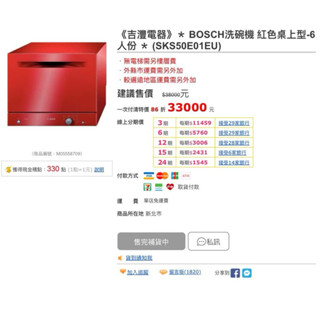 絕版 復古 可愛 BOSCH 6人份桌上型洗碗機