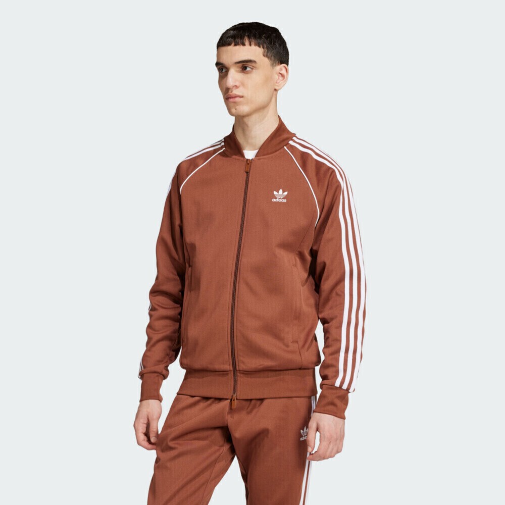 ADIDAS 外套 SST TT 咖啡色 三葉草 經典 復古外套 男 IY9855