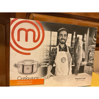 全新 MasterChef 廚神當道 20公分不鏽鋼雙柄湯鍋 附蓋 2.9公升