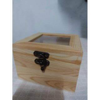 木製收納盒 禮物盒 玻璃蓋木盒 消磁盒 水晶盒