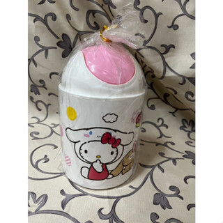＊謝啦二手書＊ Hello Kitty 垃圾桶 圓型垃圾桶 置物桶 桌上型垃圾桶 圓形垃圾桶 全新