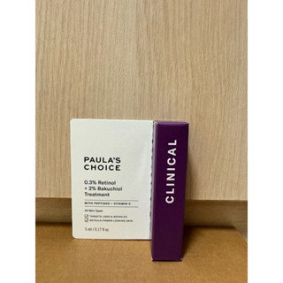 寶拉珍選0.3%A醇+2%補骨脂酚精華乳/1%A醇逆齡精華乳/高效胜肽膠原緊緻精萃/抗老化0.1%A醇極效修護精露