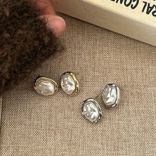 E06 - 高級感upup 巴洛克珍珠耳環