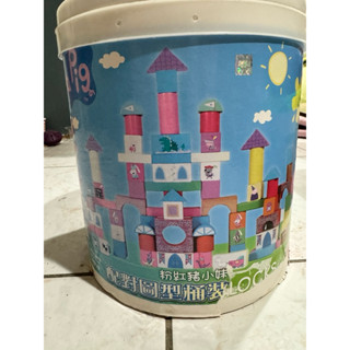 Peppa Pig 粉紅豬小妹配對圖形桶裝積木組