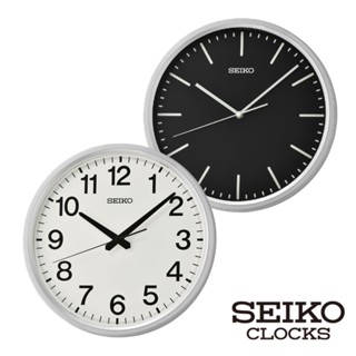 【SEIKO 精工】經典數字/簡約顯示 指針式掛鐘 時鐘QHA009 (時分秒指標顯示 簡約設計)