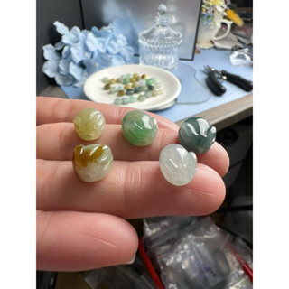 《pei nung私藏翡翠》天然翡翠.緬甸翡翠.雕刻珠.兔子通孔.雕刻兔子通孔.可自行DIY