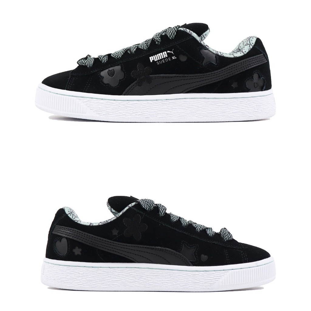 [歐鉉]PUMA SUEDE XL X HELLO KITTY 黑白 聯名 麂皮 運動鞋 女鞋 402381-01