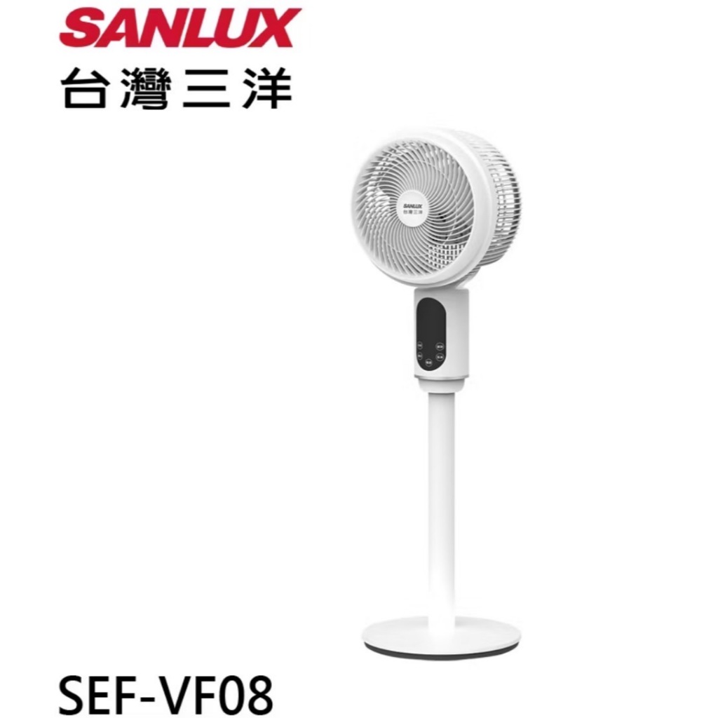 新北土城實體店 SANLUX 台灣三洋 8吋語音聲控 DC循環扇 桌立扇 SEF-VF08