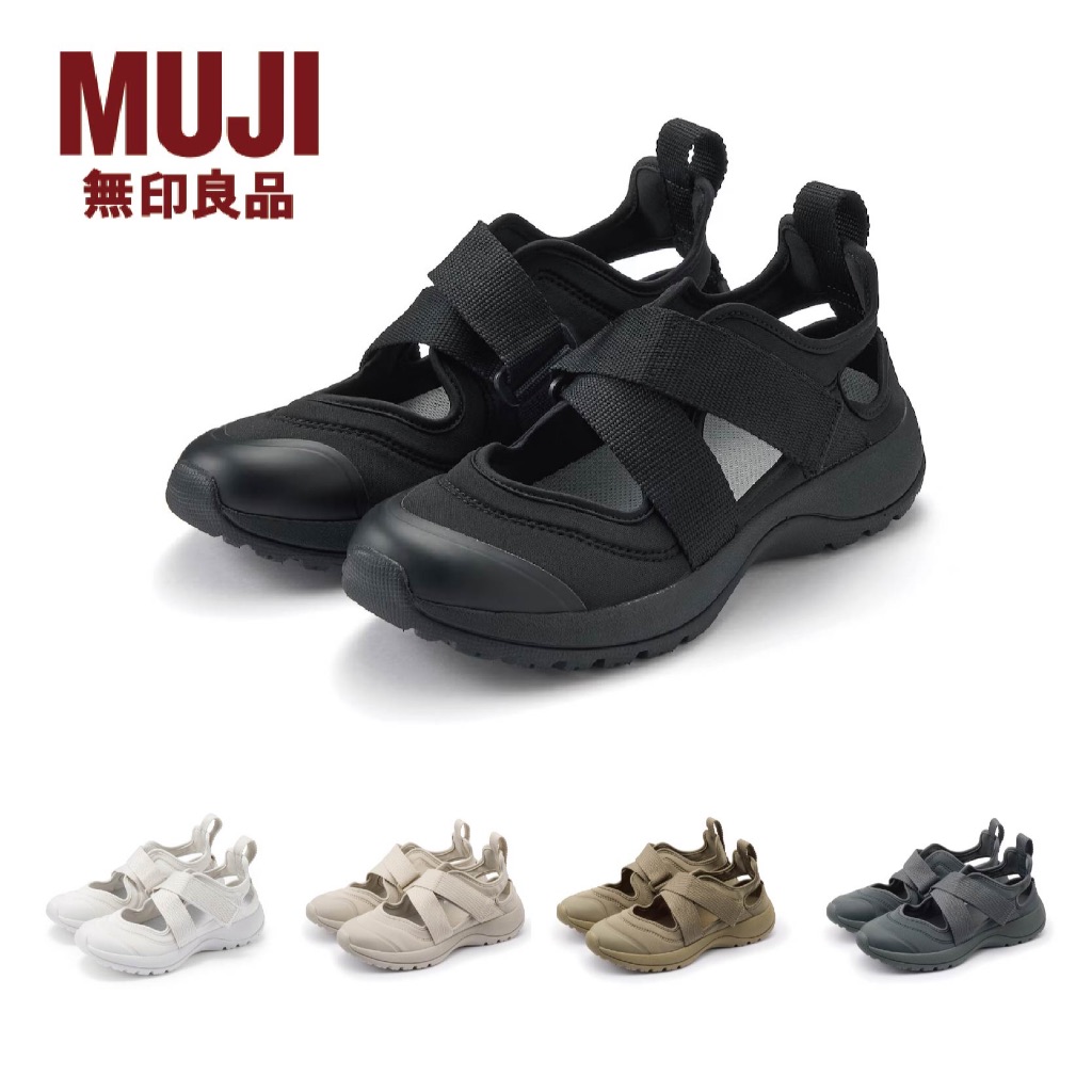 【日本代購】2025新發布！無印良品 MUJI 涼鞋忍者鞋#黑色S/M號不用等
