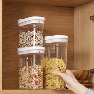 【代購】 無印良品 MUJI 可翻蓋儲存容器 3種容量可選 食物儲存容器 方形儲存罐 收納盒 廚房用品