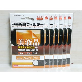 {哈帝電玩}~PSP 遊戲主機專用螢幕保護貼 鏡面保護膜 適用全部型號機種 附擦拭棉 全新品~