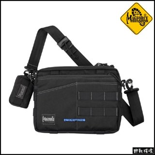 【野戰搖滾-生存遊戲】馬蓋先 Magforce 軍風戶外大方側揹包【黑色】戰術側揹包跨包單肩包勤務包登山包雜物包郵差包