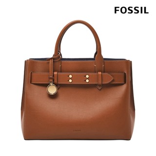 【FOSSIL 官方旗艦館】Gilmore 優雅金扣手提包-咖啡色 ZB1931200