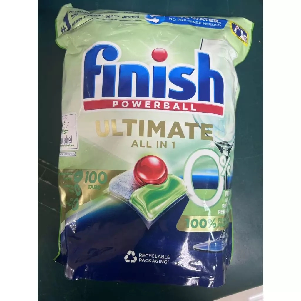 finish亮碟零添加洗碗凝珠100顆洗碗機專用洗碗機洗劑洗碗粉洗碗錠洗滌球