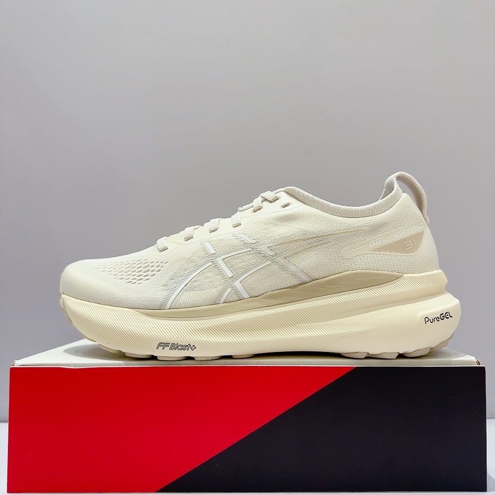 ASICS GEL-KAYANO 31 男生 米色 支撐型 緩震 運動 慢跑鞋 1011B995-200