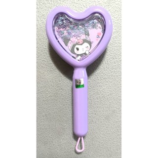 《只愛夾娃娃機小舖》全新二手商品~三麗鷗酷洛米閃亮心型手把梳子(長約18cm）