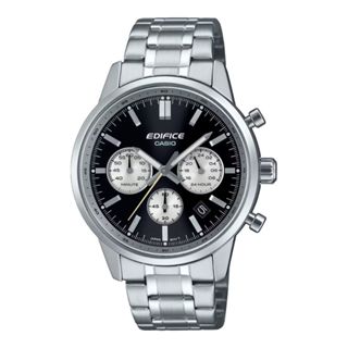 【CASIO 卡西歐】CASIO卡西歐 EDIFICE 三針三眼 經典黑 計時碼錶 EFR-575D-1A 40.5mm