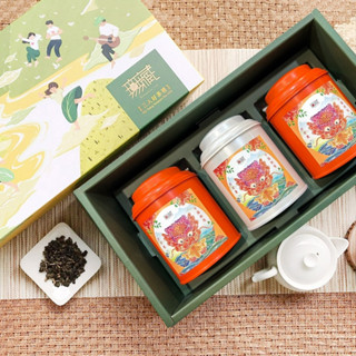 無藏 阿里山故事茶【愉悅茶山】【甜潤款】精裝3入茶葉大禮盒(3罐/盒)端午公益禮盒 茶葉禮盒