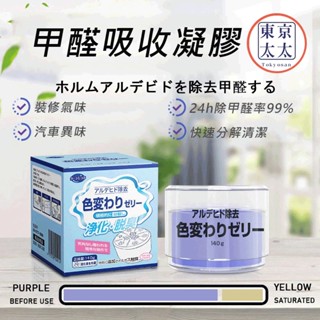 【無效退費】日本製除甲醛變色果凍/凝膠/分解劑140g｜甲醛分解×異味剋星｜新屋裝潢/車用除臭｜活性炭凝膠」