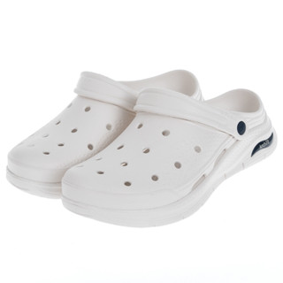 skechers arch fit foamies 男款 休閒 洞洞鞋 足弓支撐 白 膠鞋 243160wnv