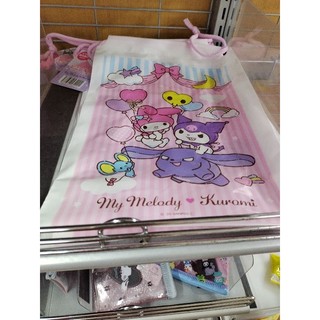 美樂蒂 My Melody 酷洛米 Kuromi 塑膠漱口提袋，日本帶回