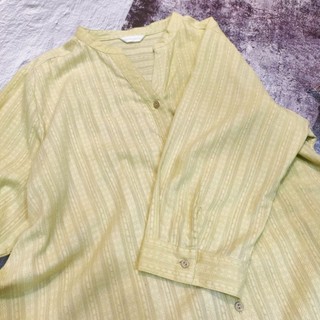 🐶olatoy🐱 日牌 Quelle chance 純棉緹花V領七分袖洋裝襯衫