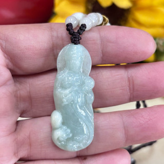 臺灣現貨 （附證書）天上聖母 媽祖 天然翡翠A貨 緬甸玉媽祖娘娘項鍊墜