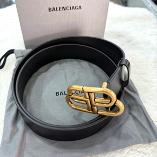 (Little bee小蜜蜂精品) BALENCIAGA 巴黎世家 金頭鎖頭皮帶 尺寸90
