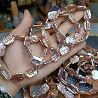 ［光明號］天然 巴洛克淡水珍珠 華麗香檳金 巴洛克 珍珠-16~17×12mm+