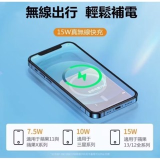 超薄款5000mah，現貨是用iPhone 蘋果，磁吸行動電源，無線行動電源，i15-12系列可用MagSafe