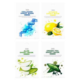 臺灣現貨 Tenzero 韓國 面膜 膠原蛋白 綠茶 蘆薈 檸檬 保濕 舒緩 面膜 25ML 單片