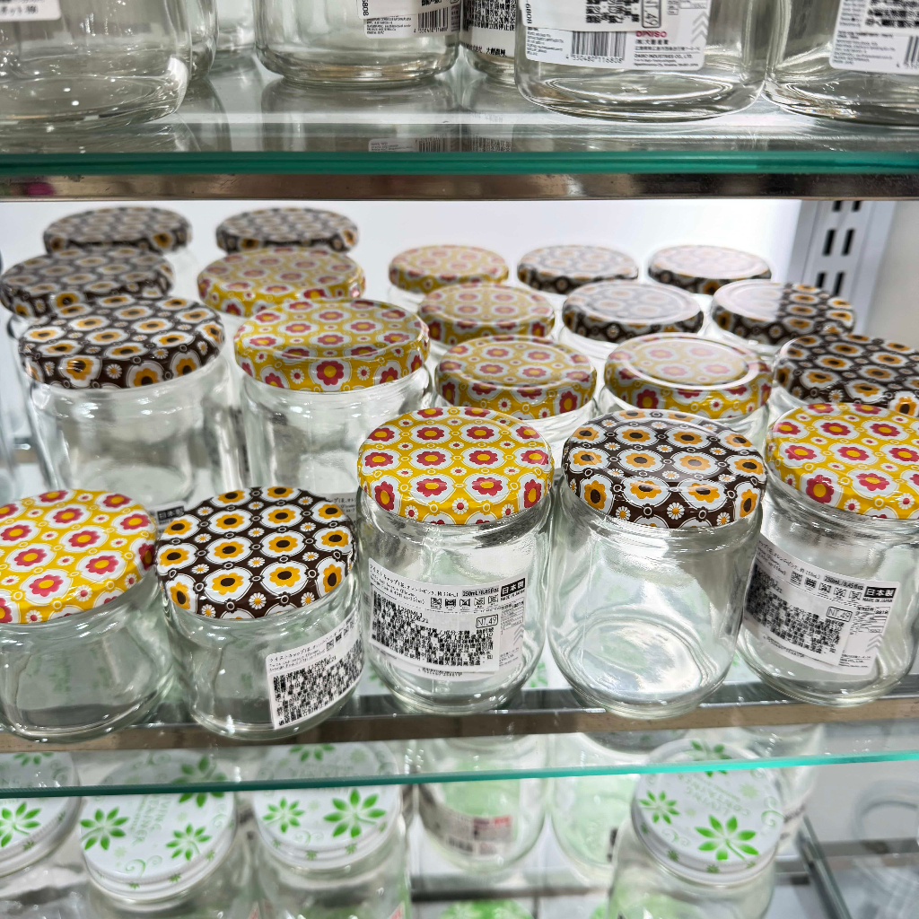🎀大創代購🛒花朵瓶蓋造型玻璃罐（日本製） 果醬/調理小物保存/小物收納/居家裝飾等萬用小罐子