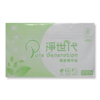 淨世代環保擦手紙 環保標章字號16109