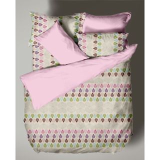 LAMINA 尋寶(粉) 雙人 100%純棉床包枕套三件組